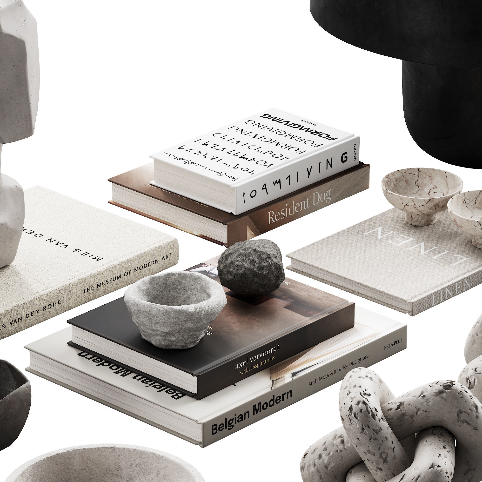 425 decorative set 042 neutral scandi accessories 01 3D model_6