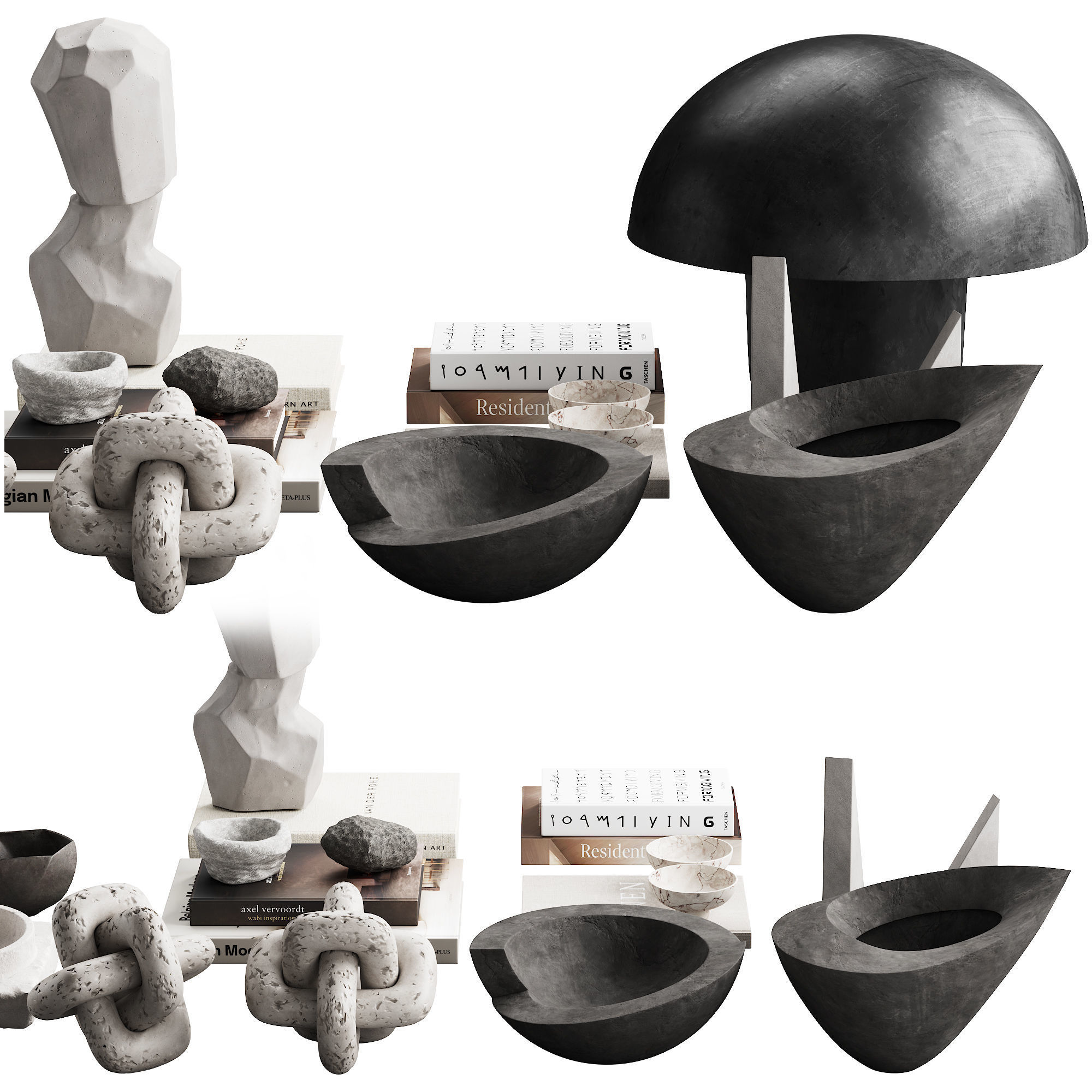 425 decorative set 042 neutral scandi accessories 01 3D model_7