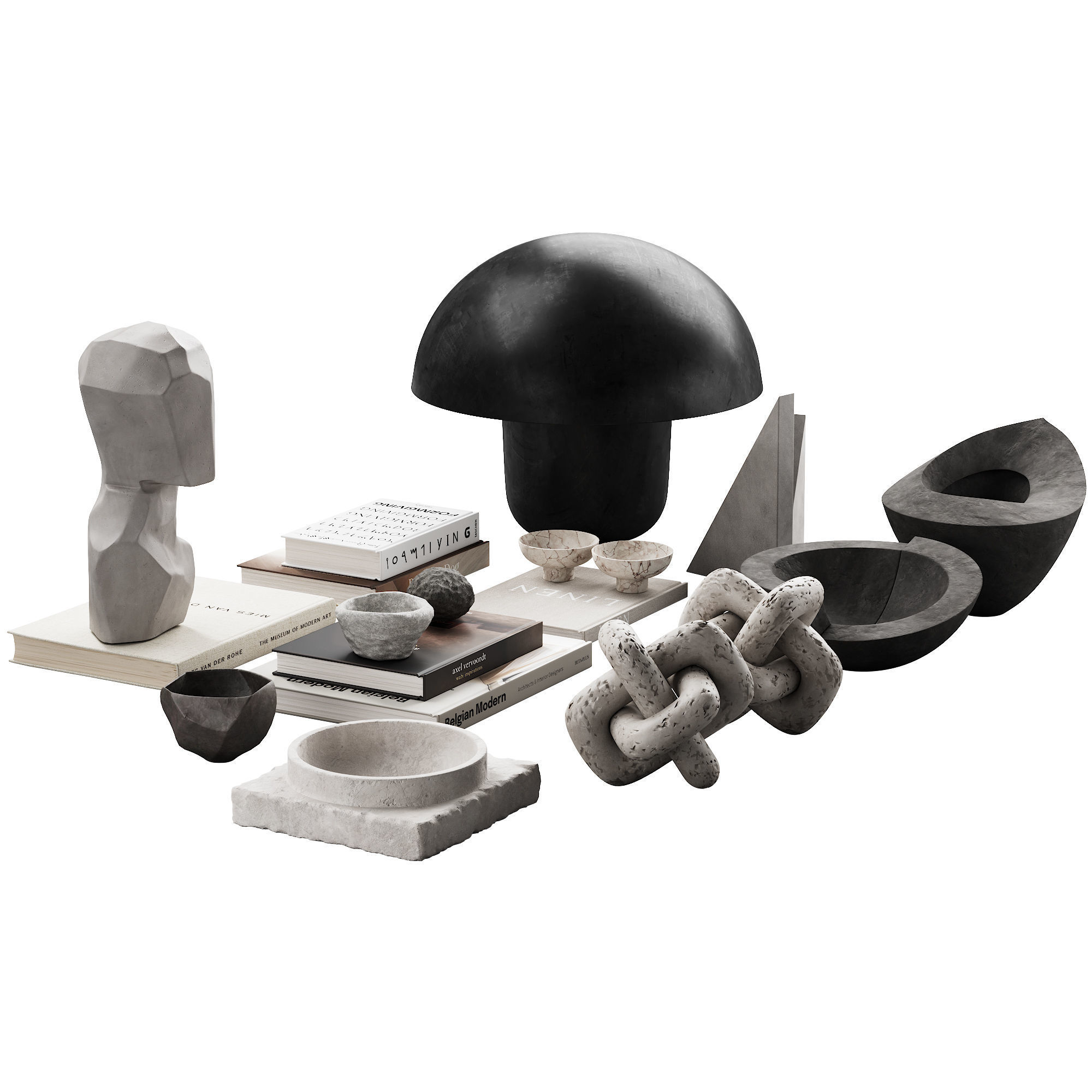 425 decorative set 042 neutral scandi accessories 01 3D model_3