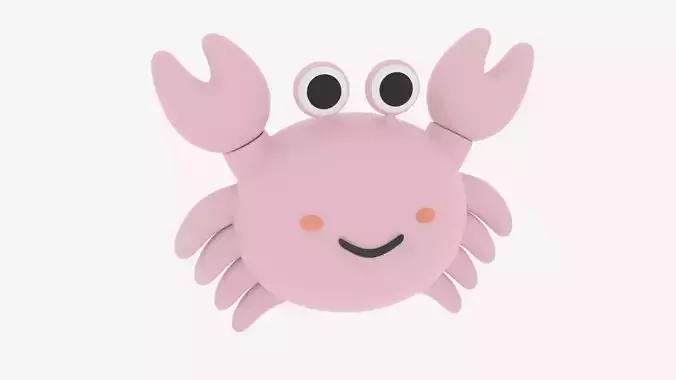 Cartoon Cute Little Crab 1