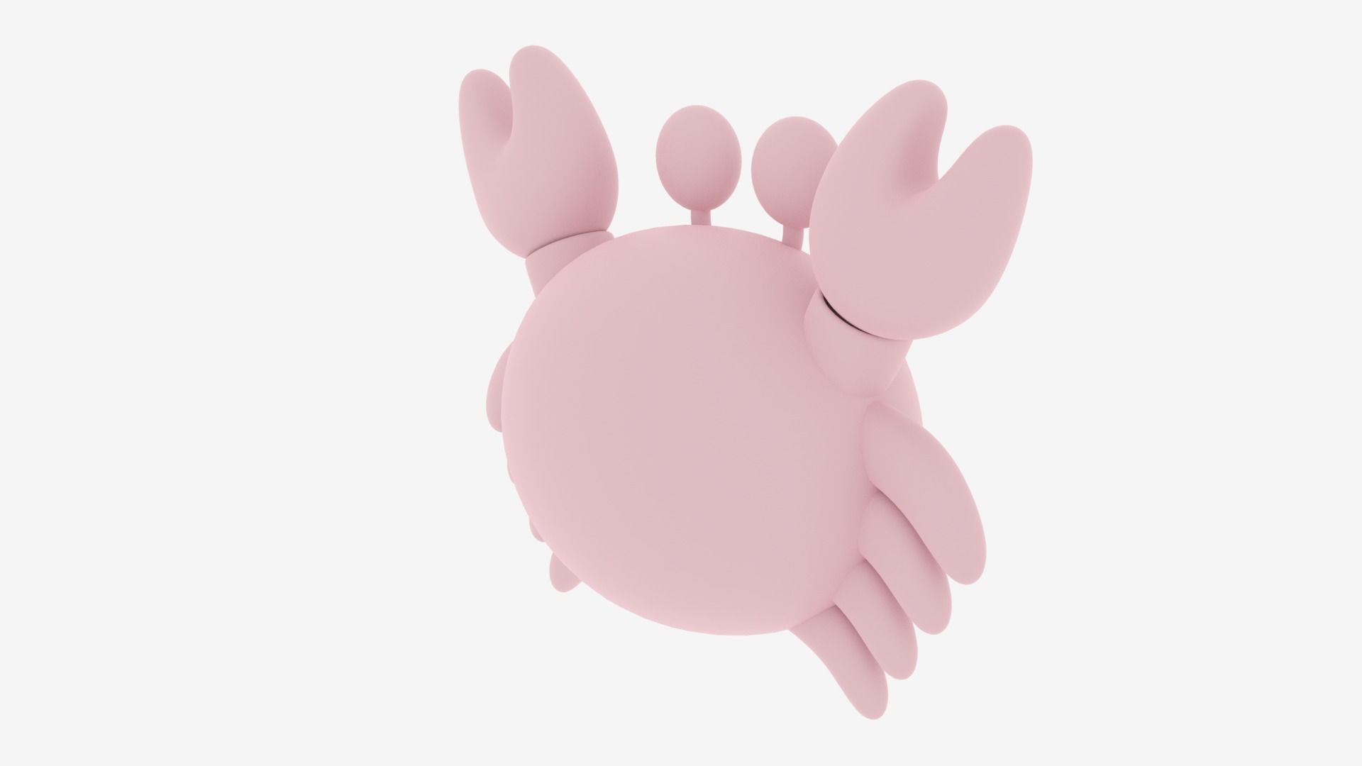 Cartoon Cute Little Crab 1 3D model_9
