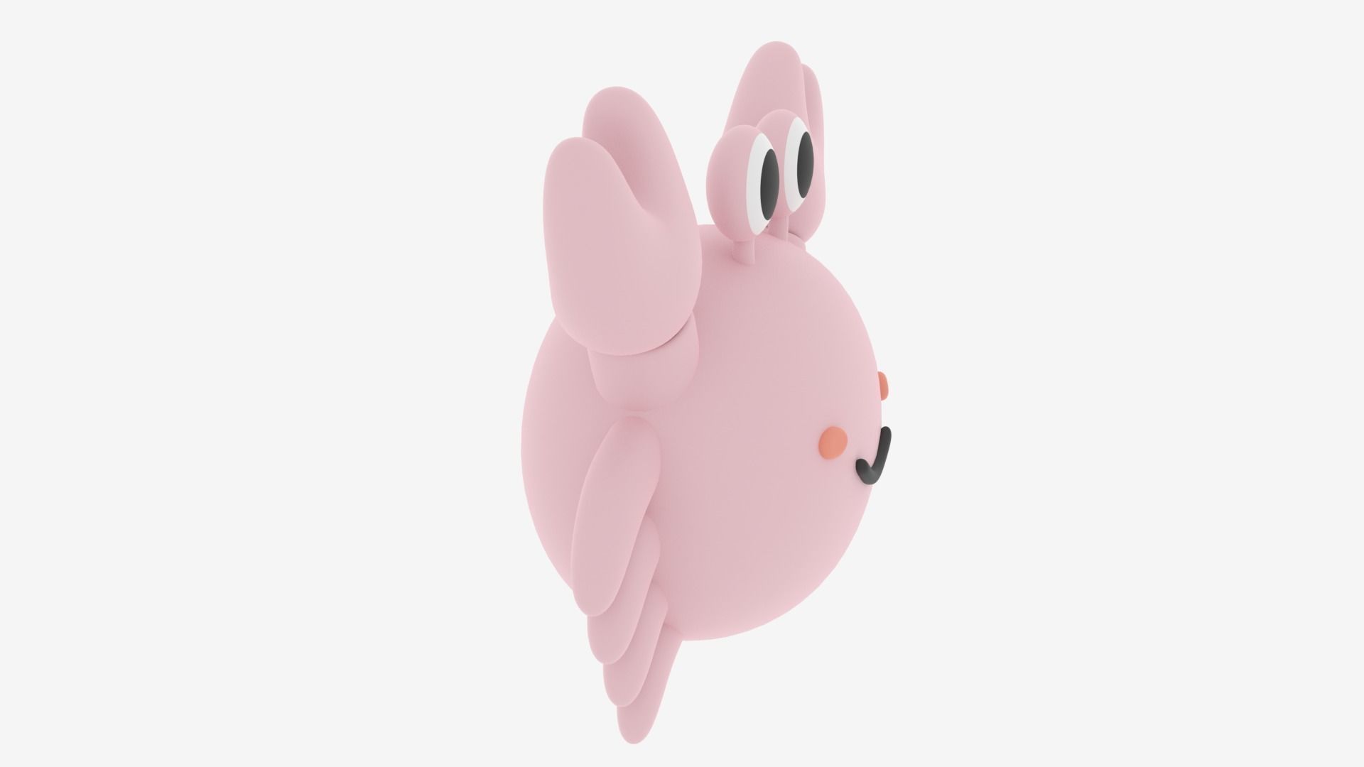 Cartoon Cute Little Crab 1 3D model_11
