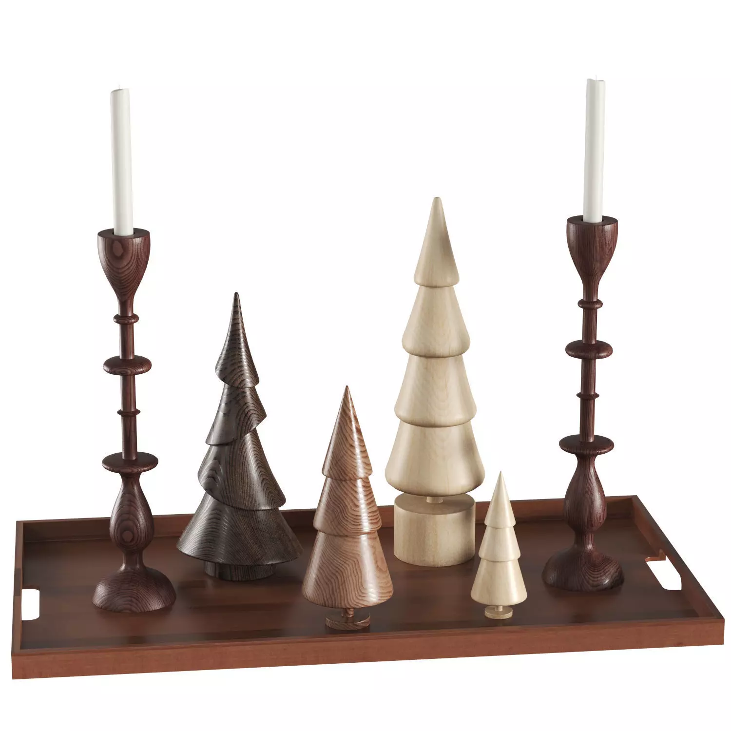 Decor set christmas trees 2024 3D model