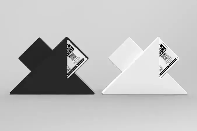 Modern Business Card Holder 3D Printable STL File 3D print model