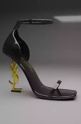 YSL Heels Black