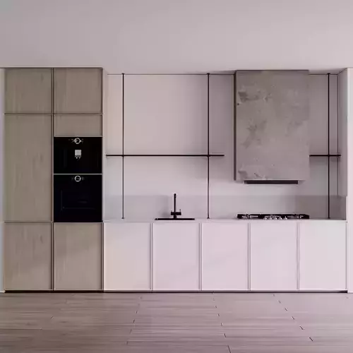 Kitchen Appliance Bosch Kitchen No 62 Low-poly 3D model