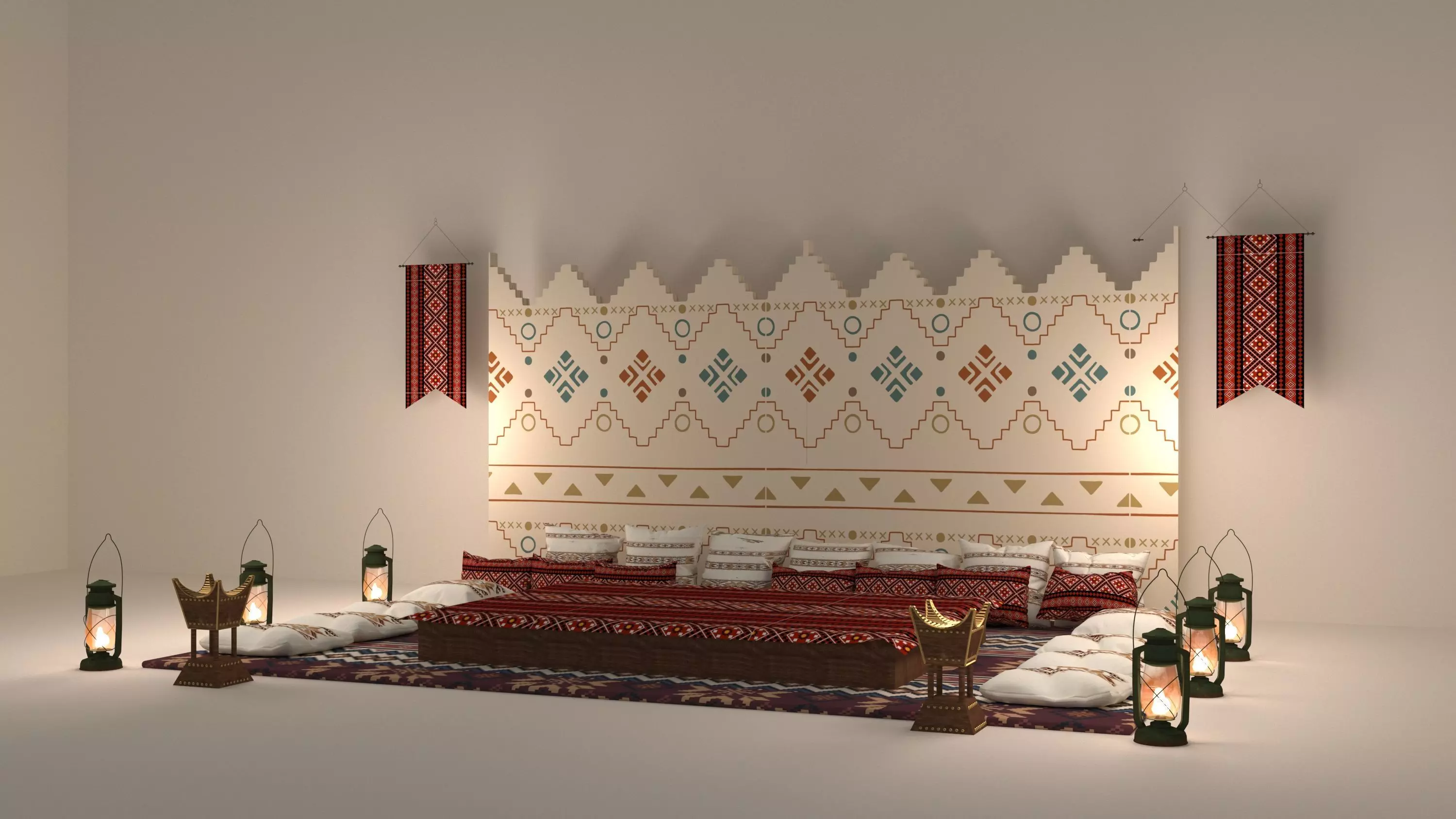 Arabian Seating 3D model