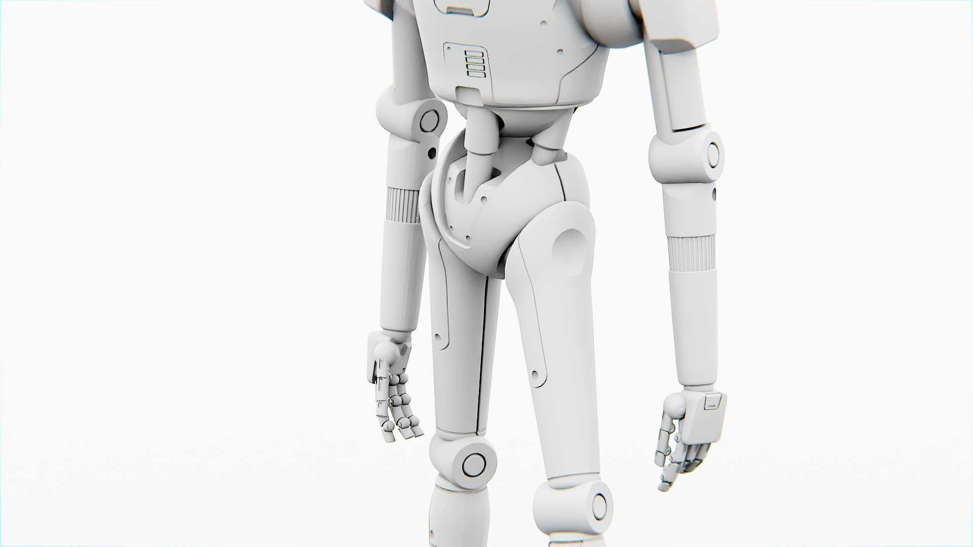 IMPERIAL PROT- DROID Rigged for Unreal Engine - Unity - MIXAMO  3D model_36