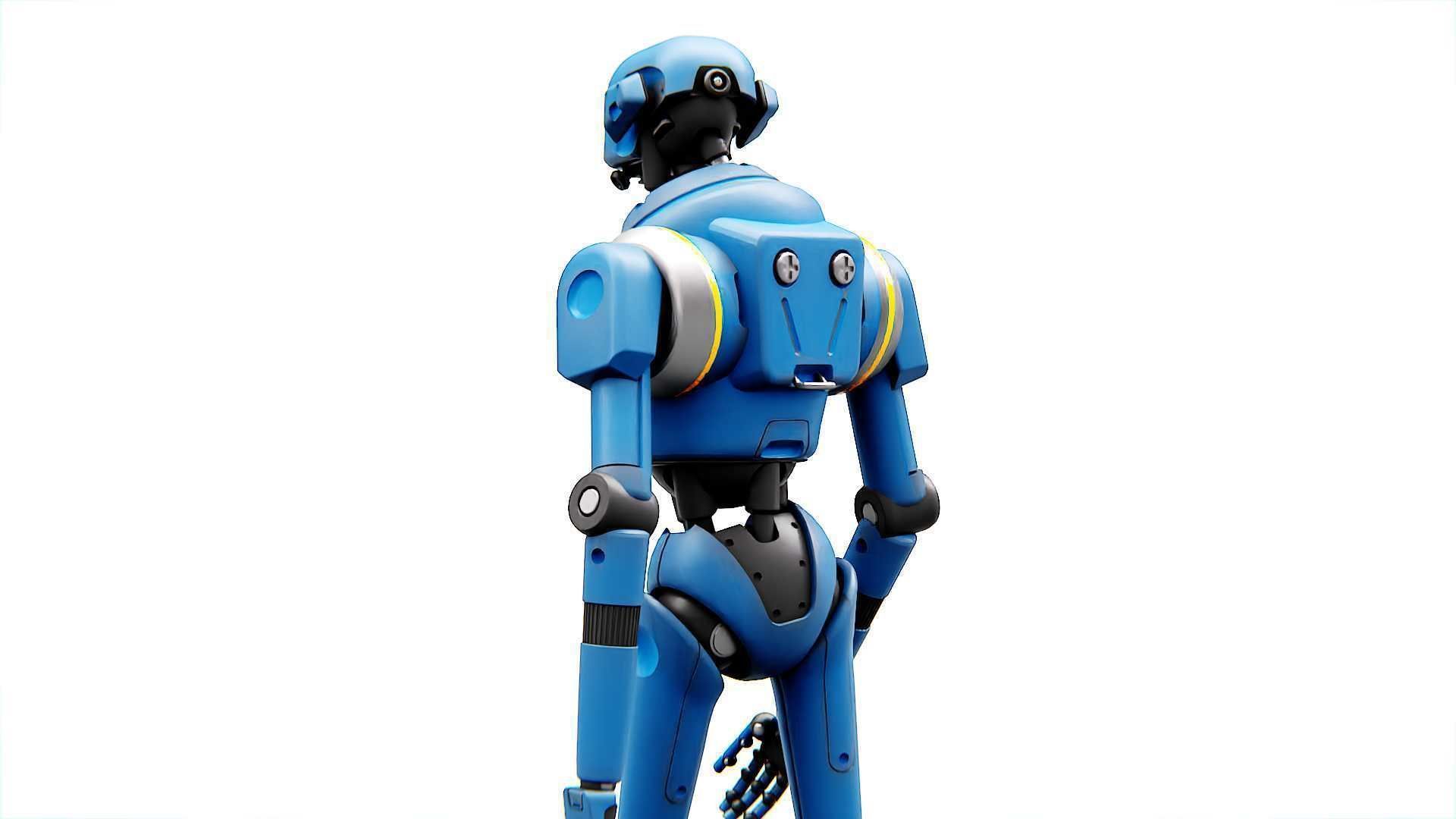 IMPERIAL PROT- DROID Rigged for Unreal Engine - Unity - MIXAMO  3D model_29