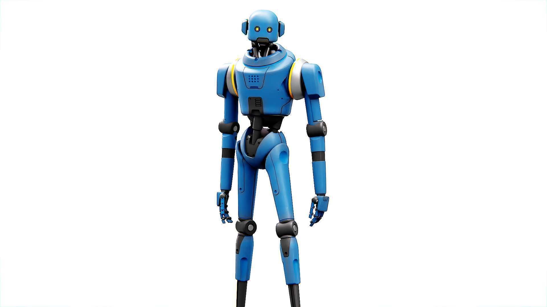 IMPERIAL PROT- DROID Rigged for Unreal Engine - Unity - MIXAMO  3D model_3