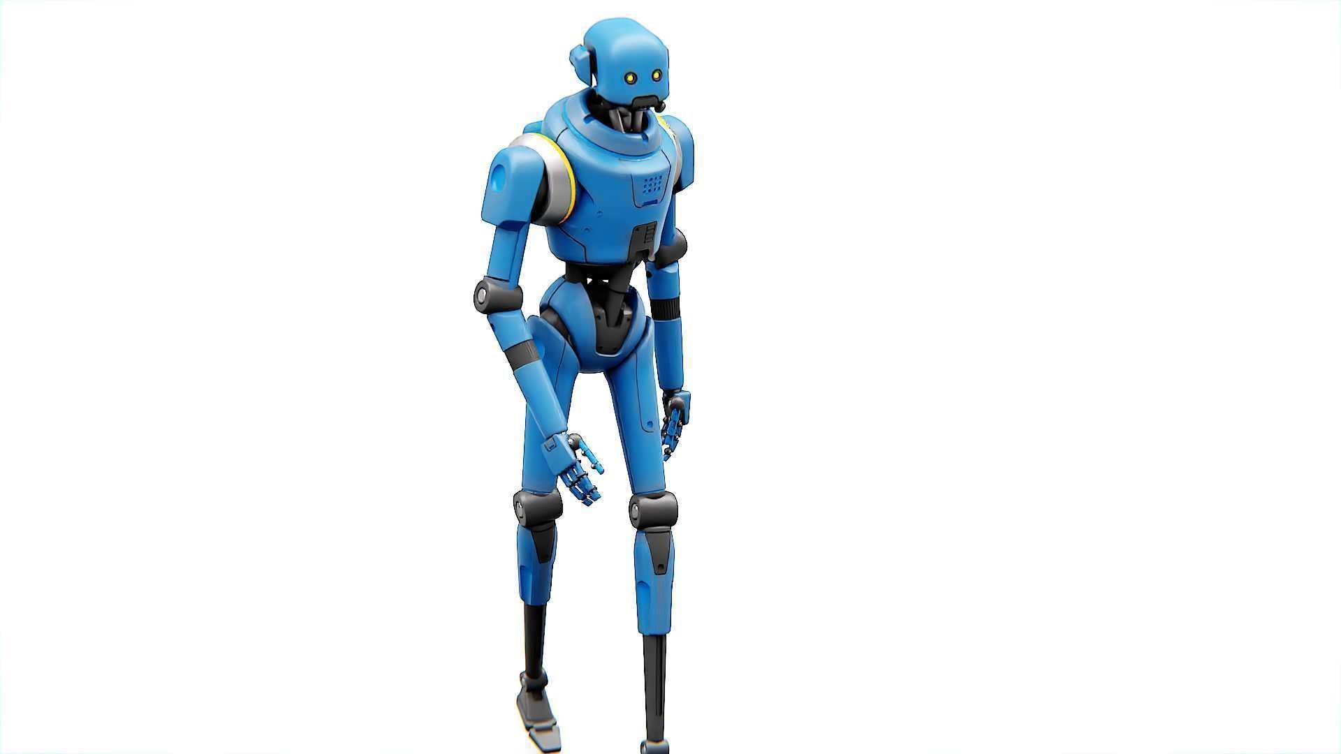 IMPERIAL PROT- DROID Rigged for Unreal Engine - Unity - MIXAMO  3D model_31