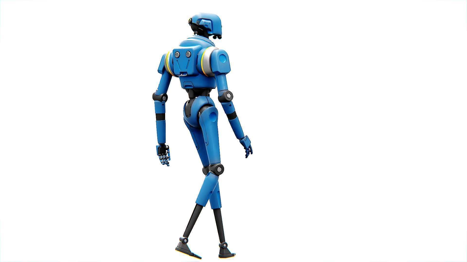 IMPERIAL PROT- DROID Rigged for Unreal Engine - Unity - MIXAMO  3D model_26