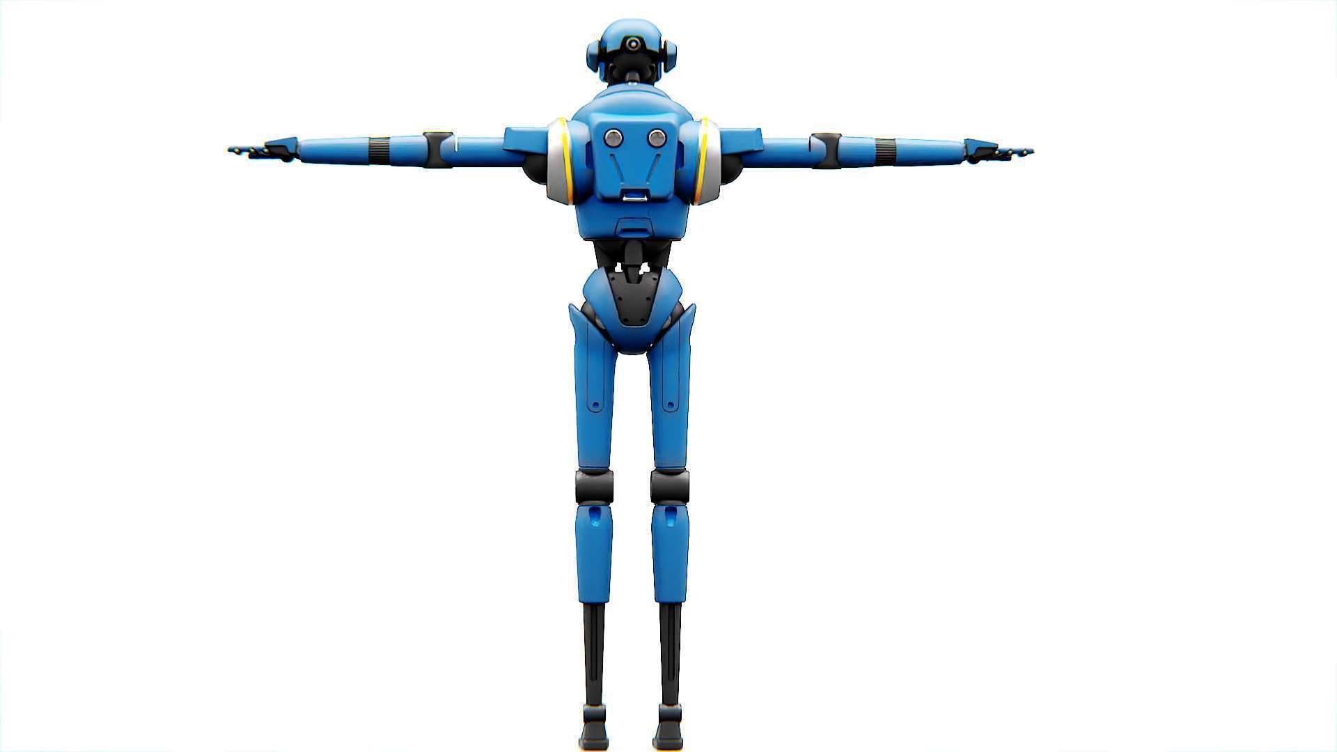 IMPERIAL PROT- DROID Rigged for Unreal Engine - Unity - MIXAMO  3D model_23