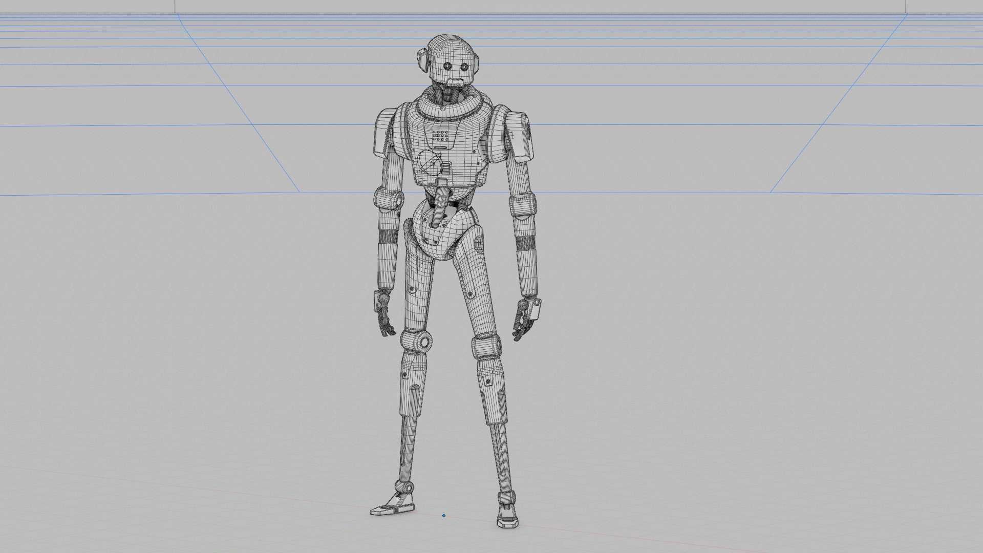 IMPERIAL PROT- DROID Rigged for Unreal Engine - Unity - MIXAMO  3D model_40