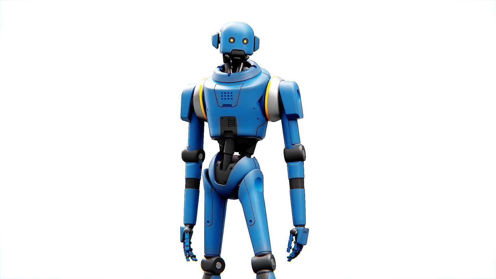 IMPERIAL PROT- DROID Rigged for Unreal Engine - Unity - MIXAMO  3D model_2