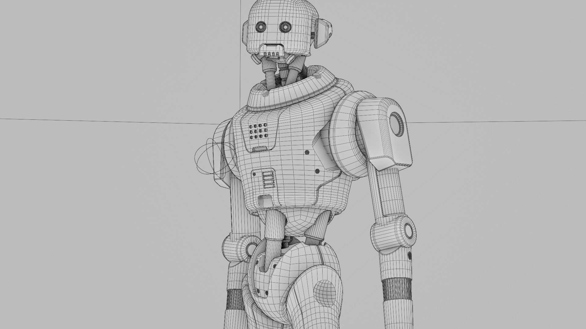 IMPERIAL PROT- DROID Rigged for Unreal Engine - Unity - MIXAMO  3D model_41