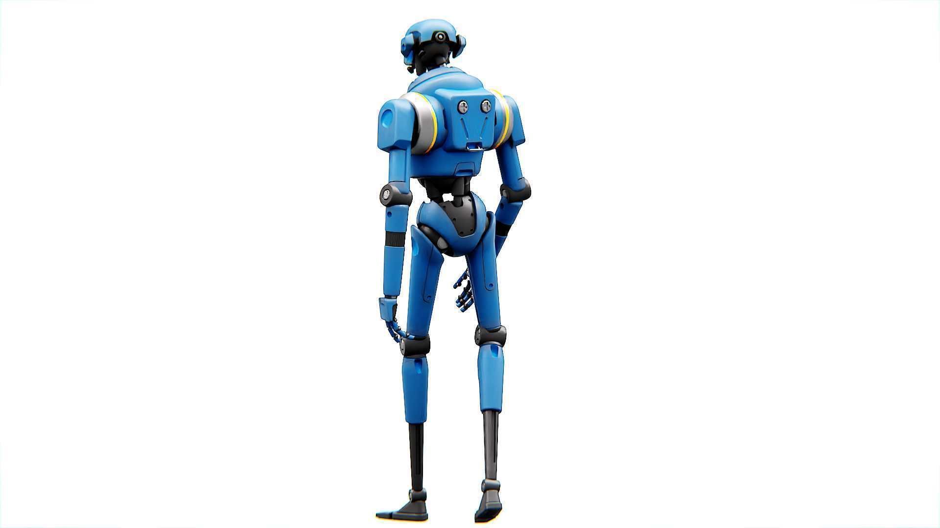 IMPERIAL PROT- DROID Rigged for Unreal Engine - Unity - MIXAMO  3D model_25