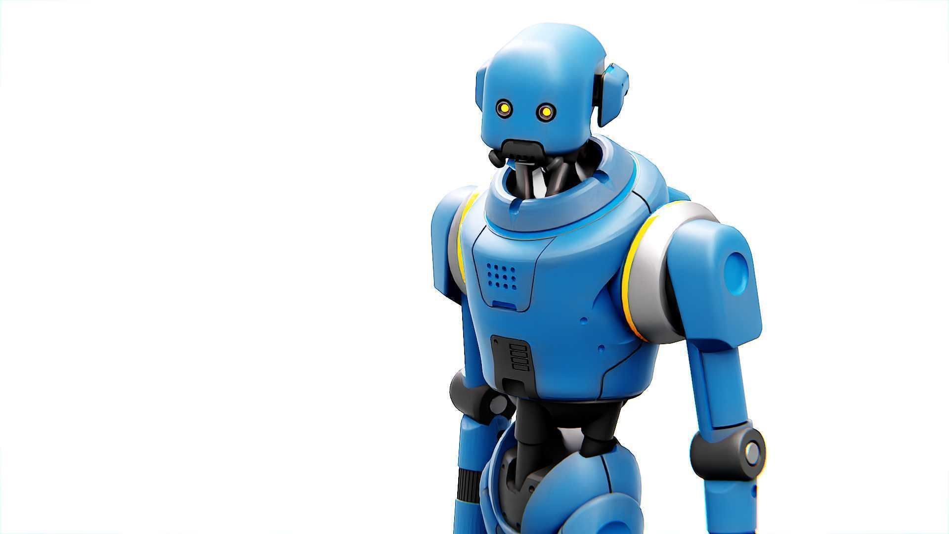 IMPERIAL PROT- DROID Rigged for Unreal Engine - Unity - MIXAMO  3D model_15