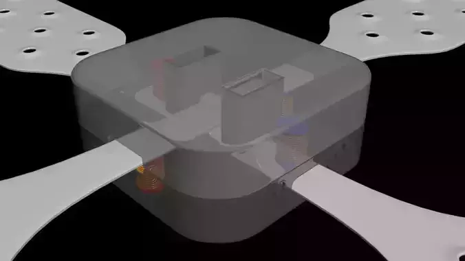 Electric Dragonfly - Solid State Micro Propulsor Unit - Concept 3D model