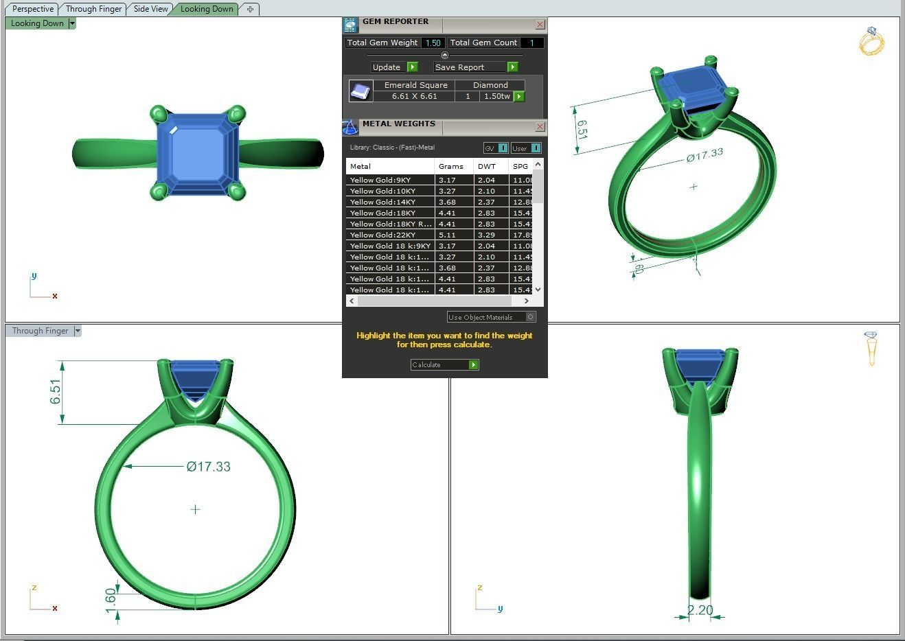 Engagement ring Linda ascher 3D print model_7