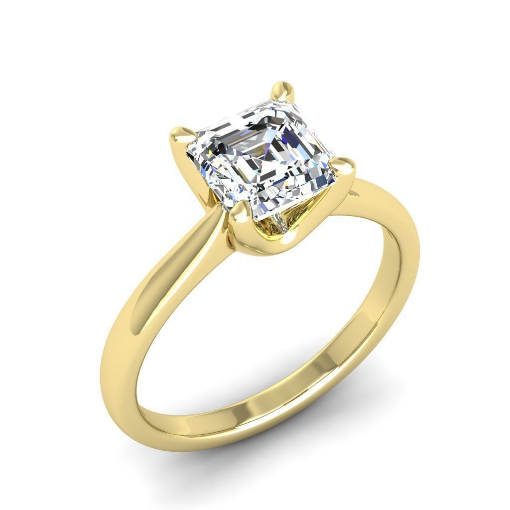 Engagement ring Linda ascher 3D print model_5