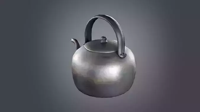 water kettle 3d model   Old Water bottle  model teapot Stove