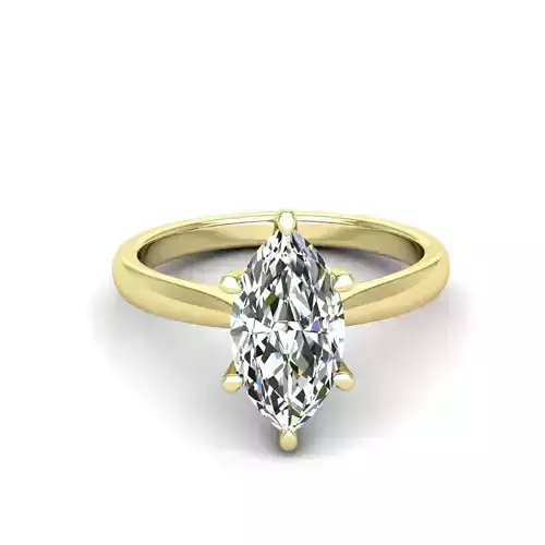 Engagement ring Linda marquise 3D print model