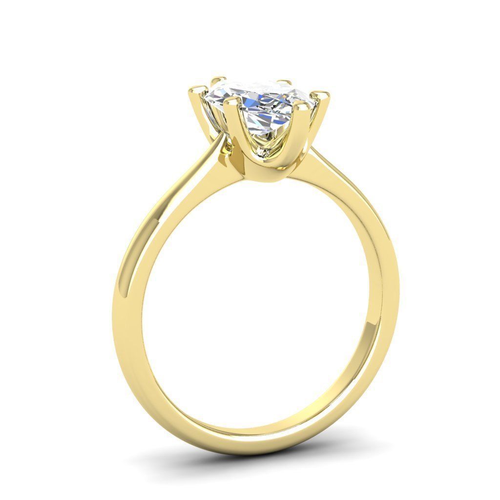 Engagement ring Linda marquise 3D print model_5