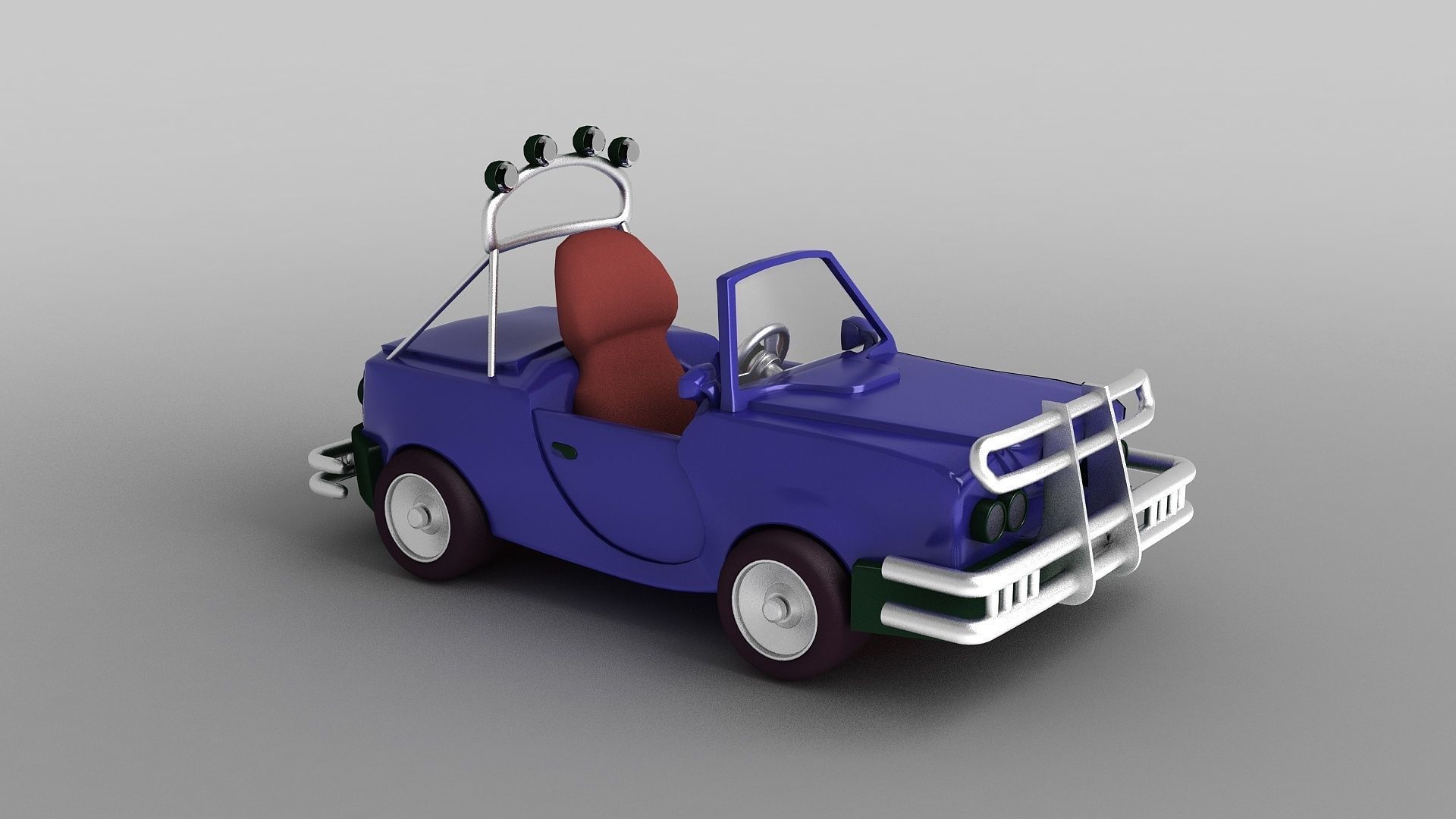 Recreational Toy go-karts playground equipment cars 3D model_1