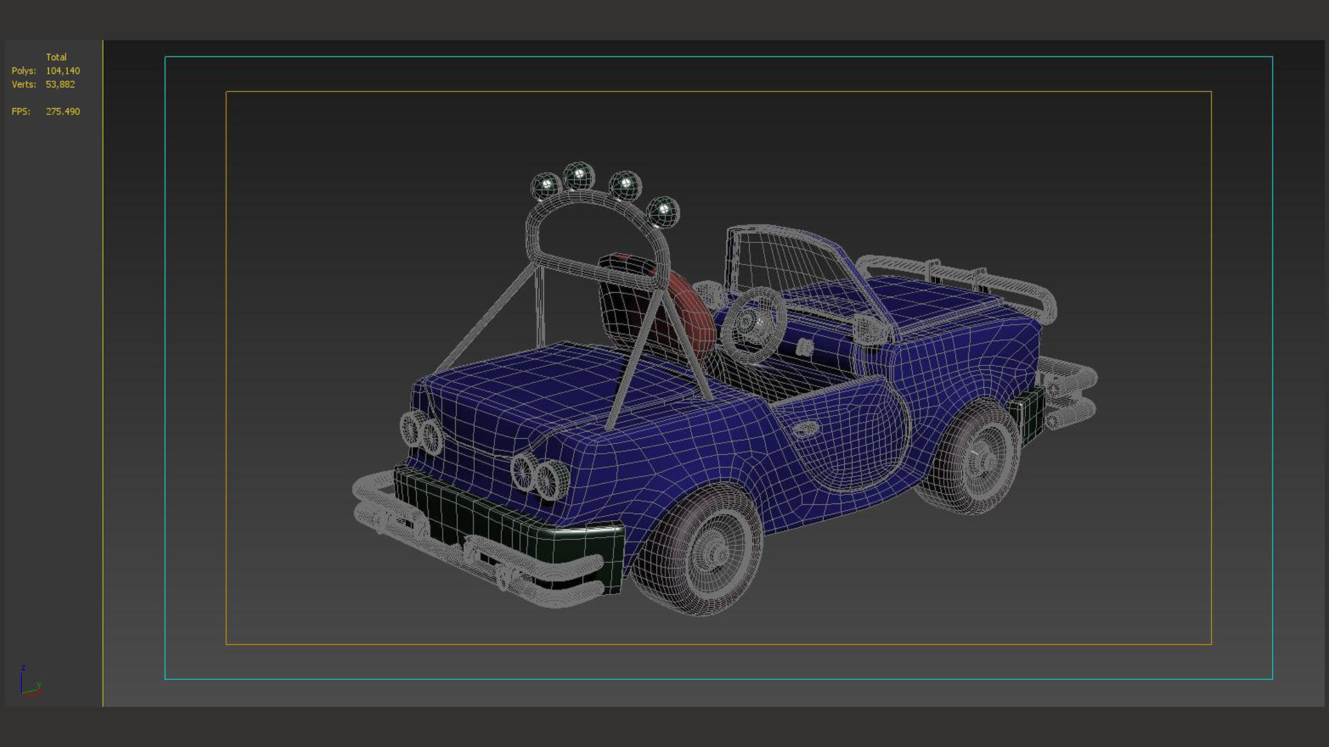 Recreational Toy go-karts playground equipment cars 3D model_5