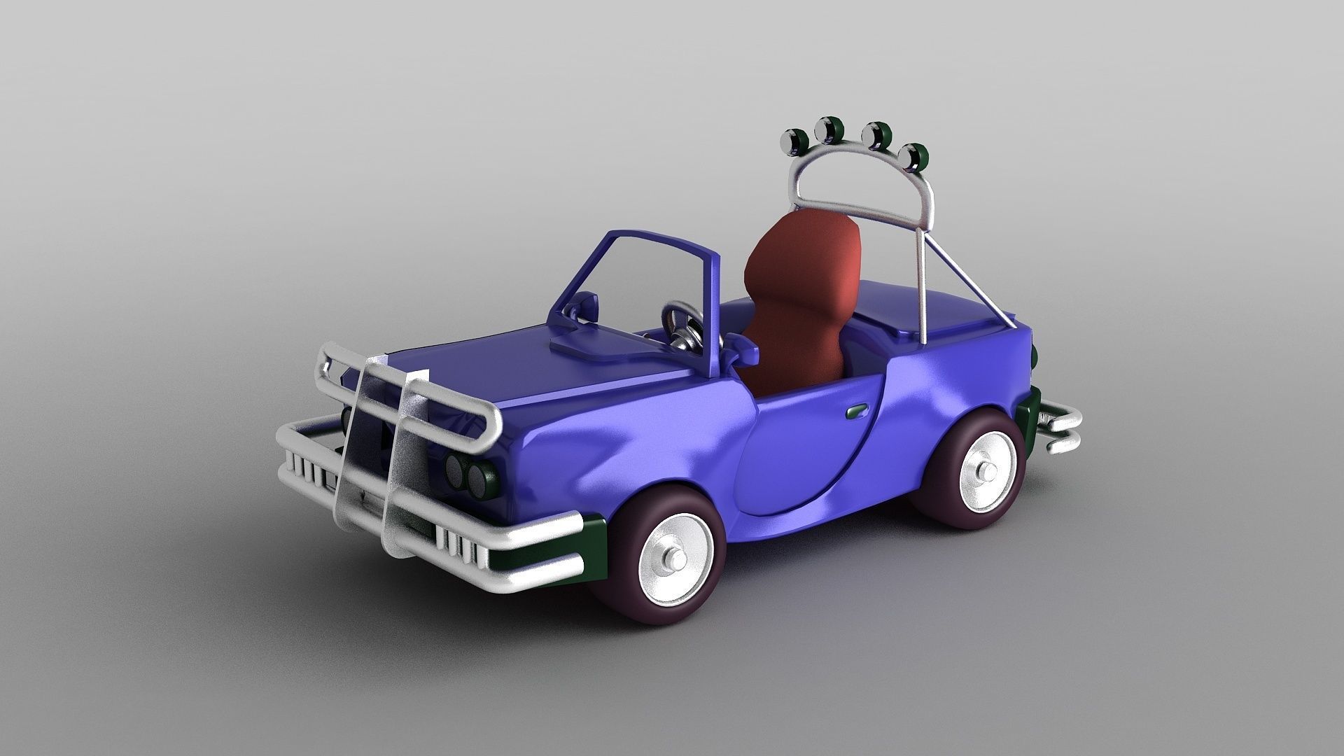 Recreational Toy go-karts playground equipment cars 3D model_3