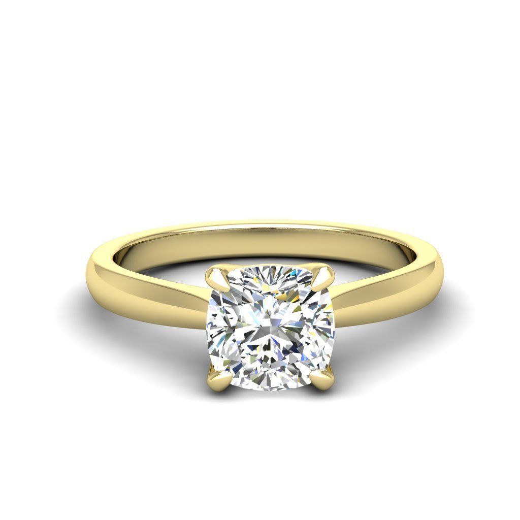 Engagement ring Linda qushion 3D print model_19