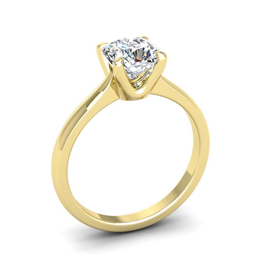 Engagement ring Linda qushion 3D print model_22