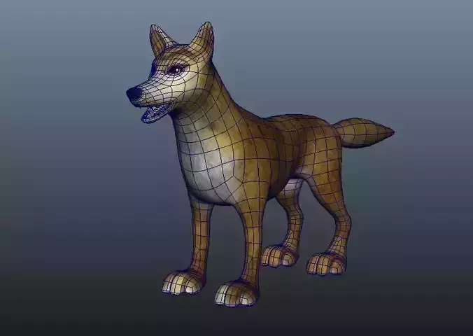 Cartoon Fox animal suitable for Ar VR project Mammal 3D model