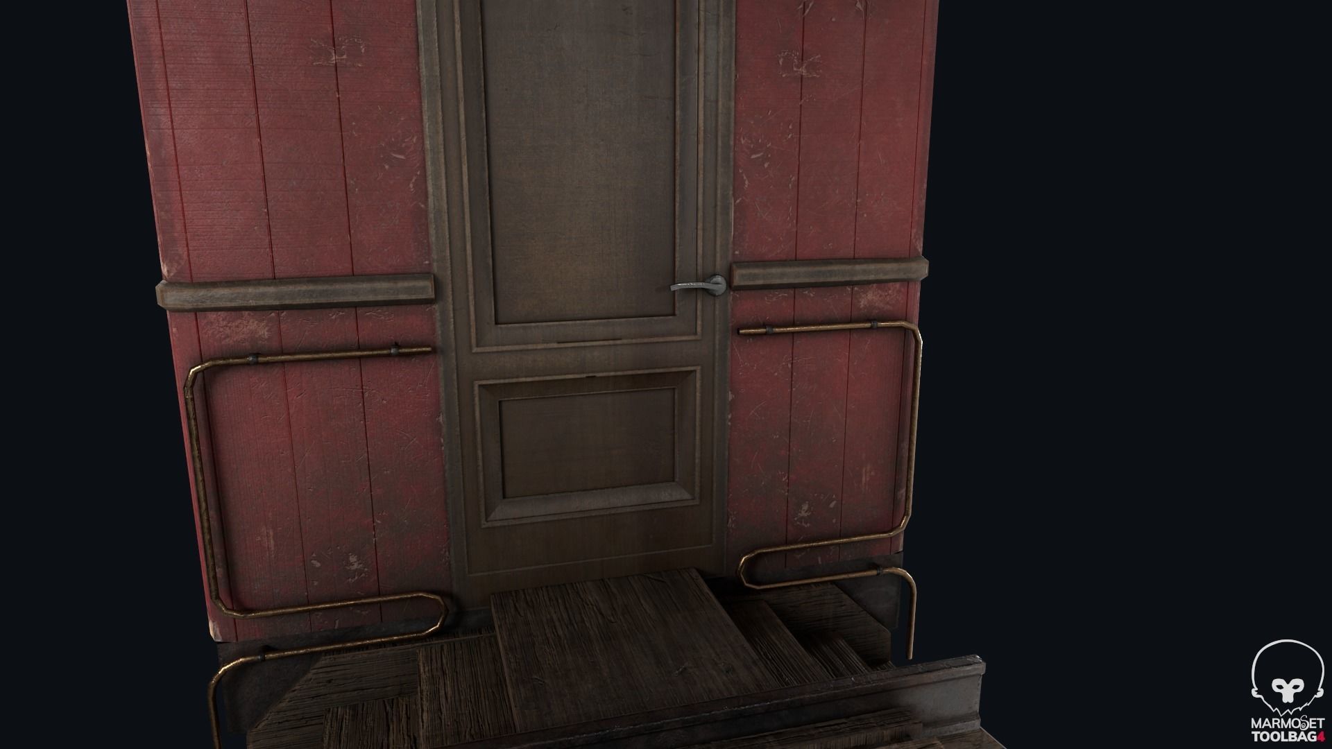 Low Poly Passenger Car Low-poly 3D model_9