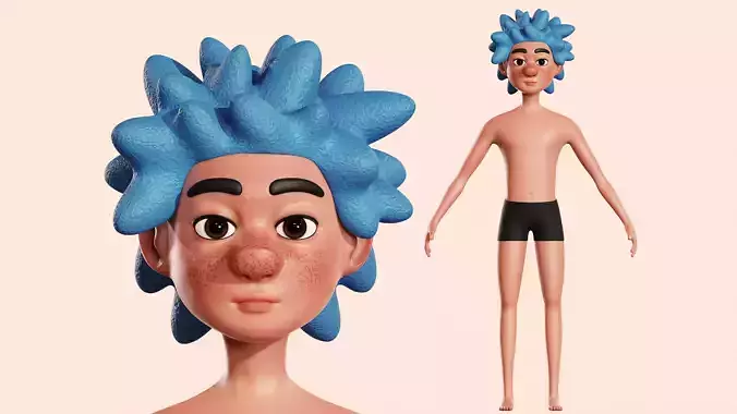 Cartoon Boy Stylized Character Ethan