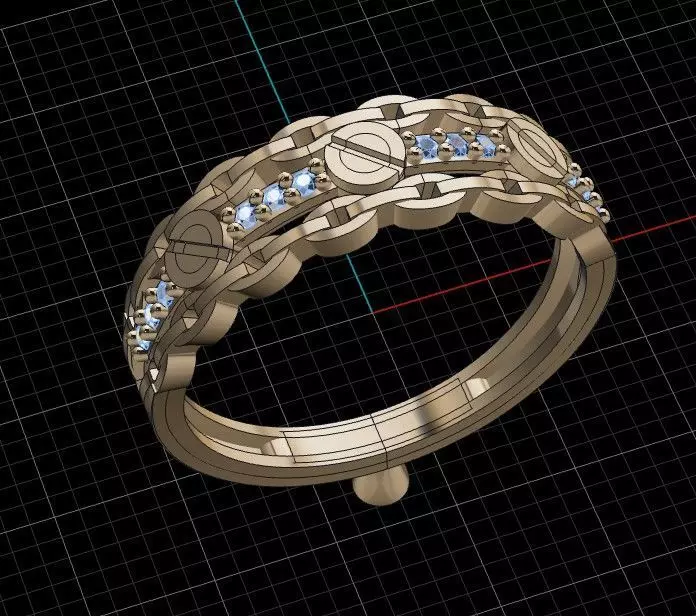 rings 3D print model_0