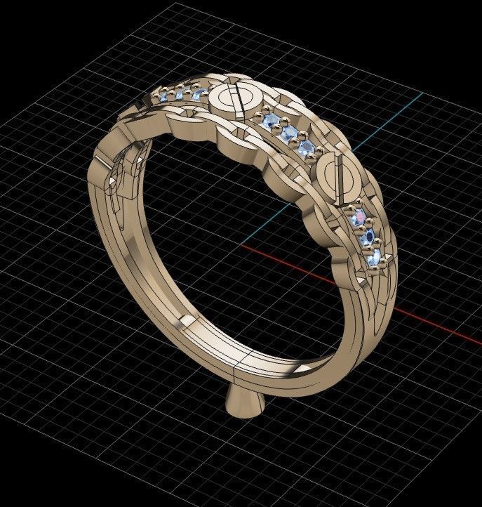 rings 3D print model_1