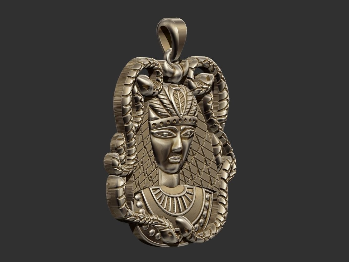 Pharaoh Pendant 3D print model_2