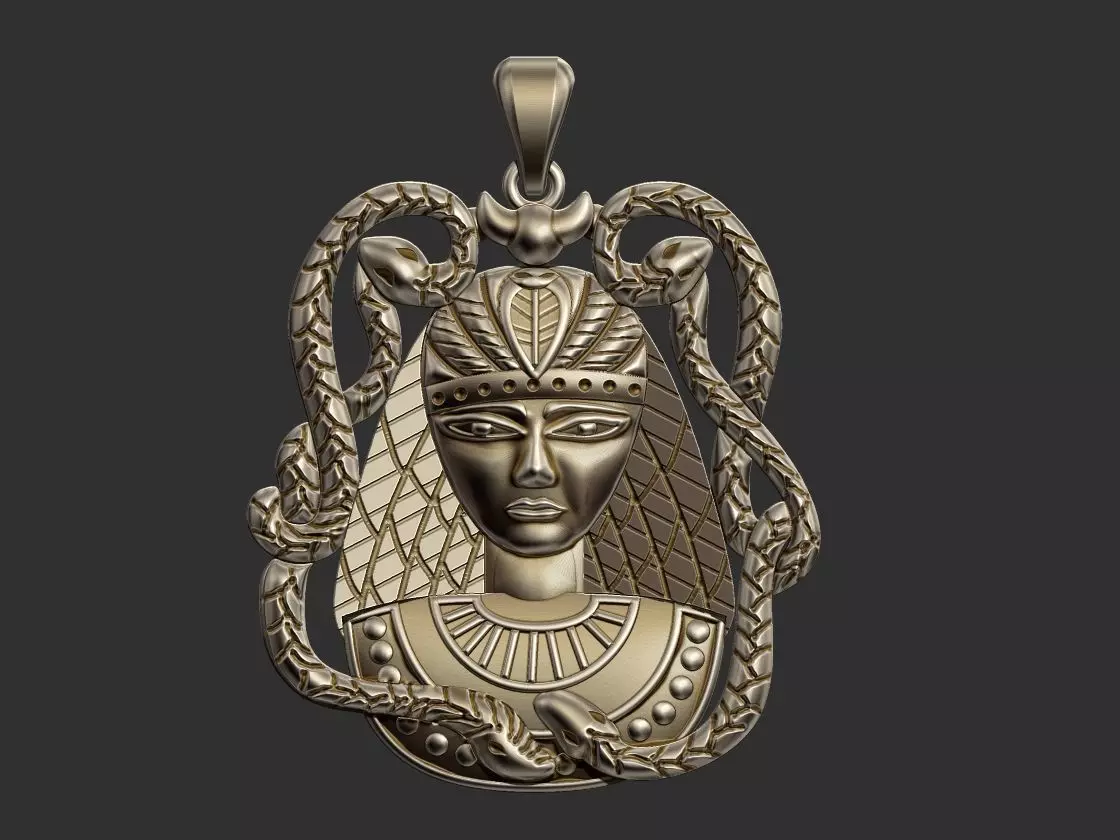 Pharaoh Pendant 3D print model_0
