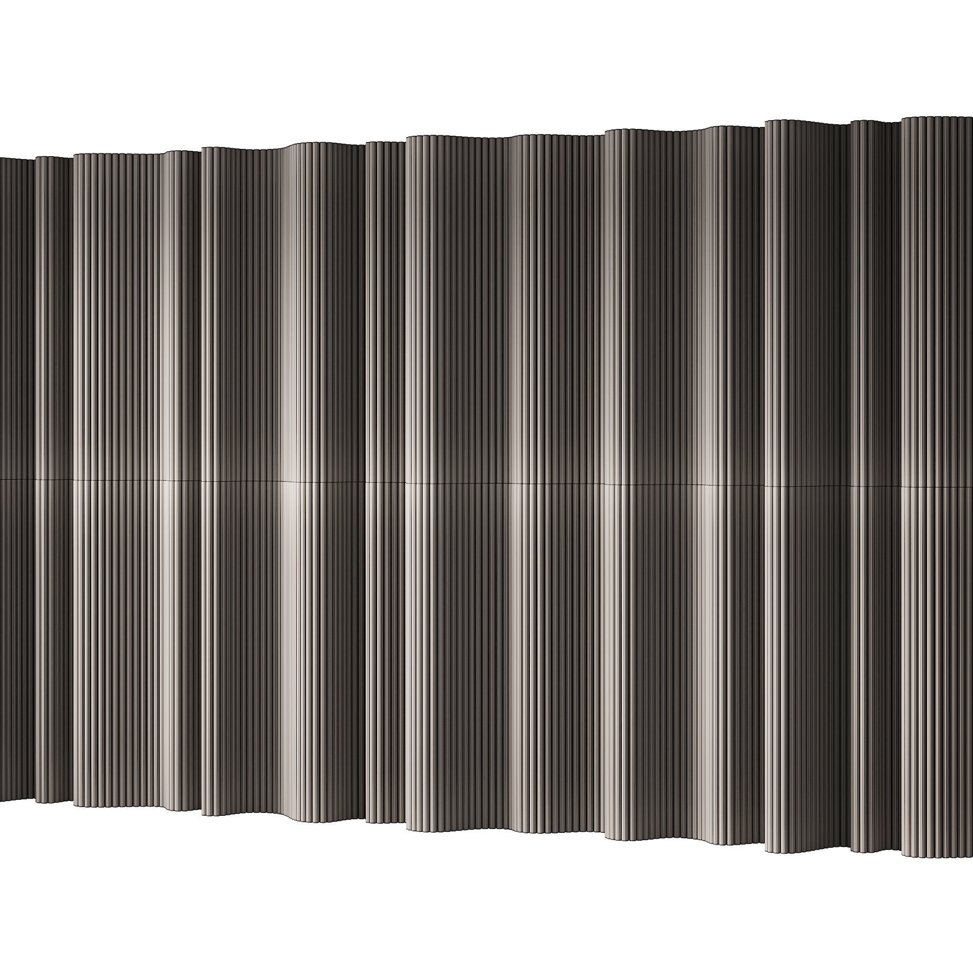 434 wall composition 15 wave fluted wood Reeded Panels 02 3D model_7
