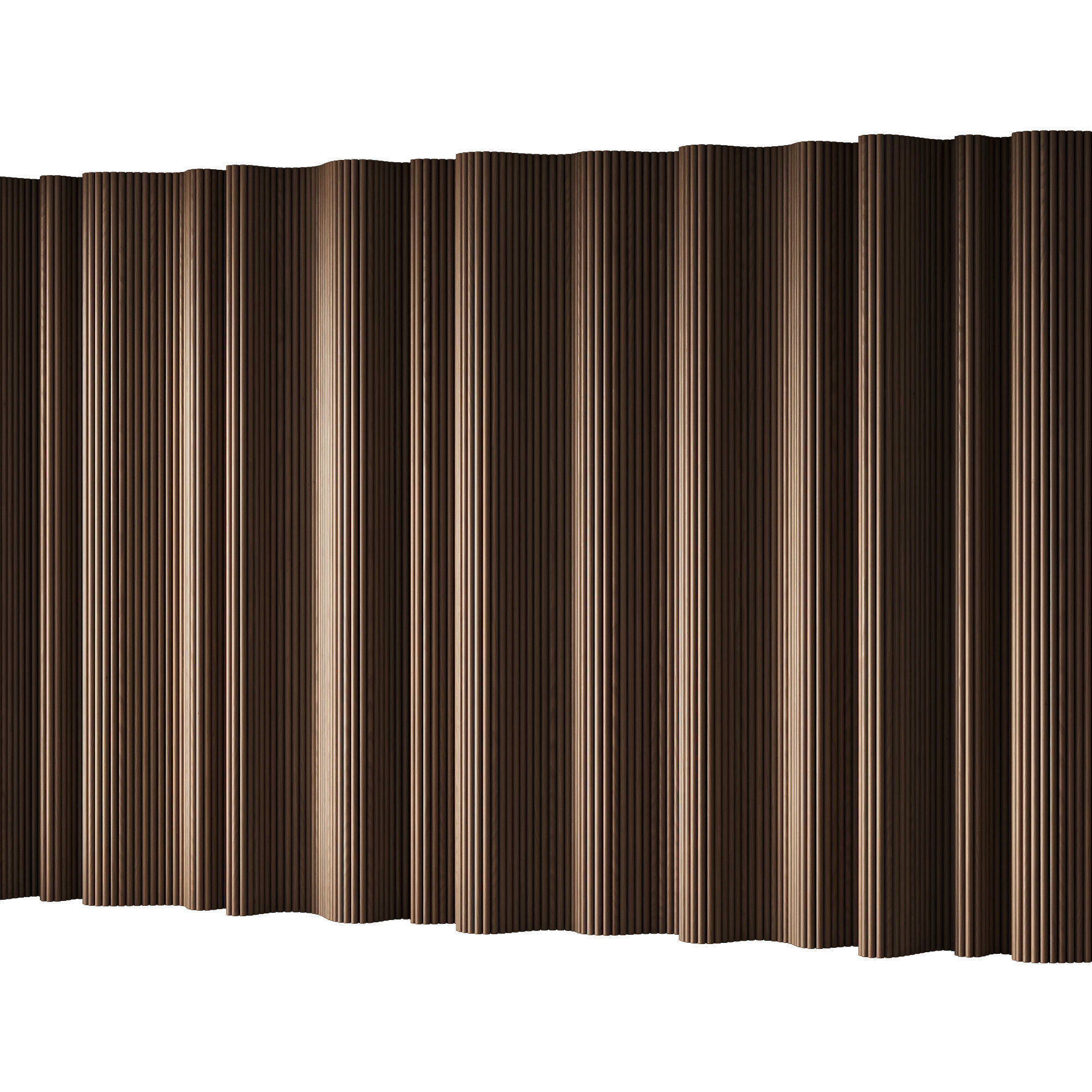 434 wall composition 15 wave fluted wood Reeded Panels 02 3D model_3