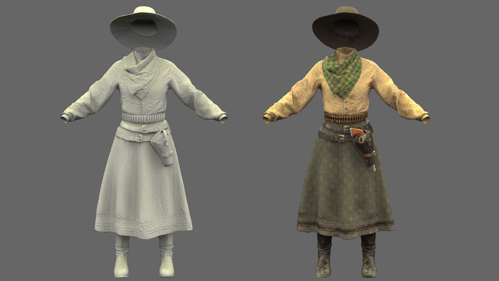 WOMENS OUTFIT 3D model_1