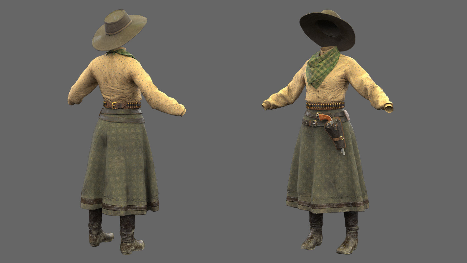 WOMENS OUTFIT 3D model_4