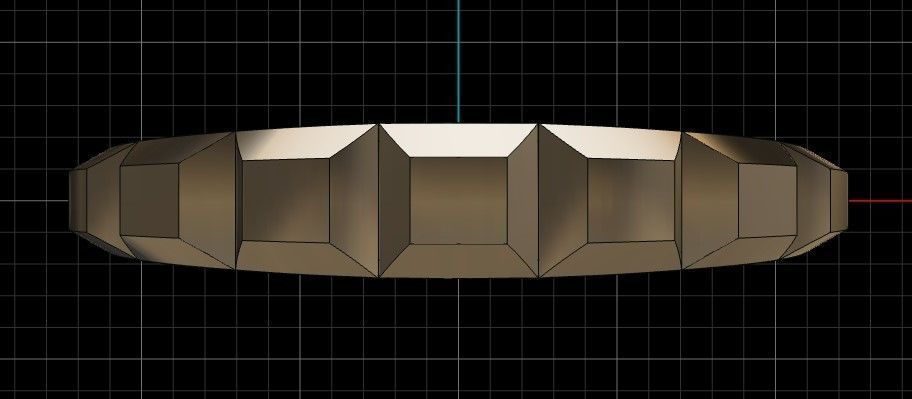 gold ring 3D print model_2