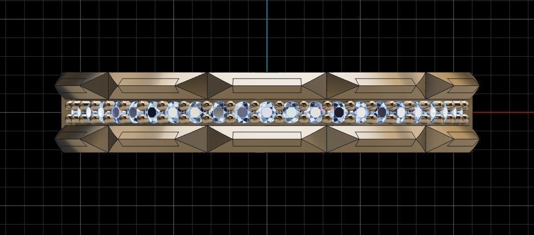 gold ring 3D print model_2