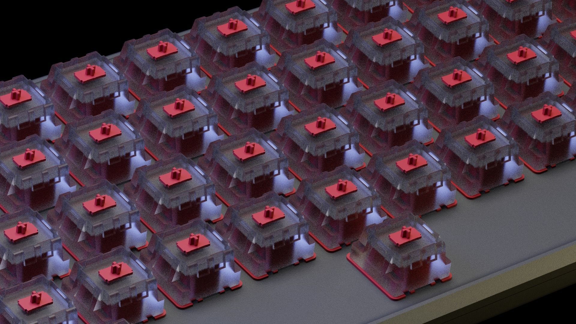 HyperX Alloy Origins 60 RGB Mechanical Gaming Keyboard Free 3D model_8