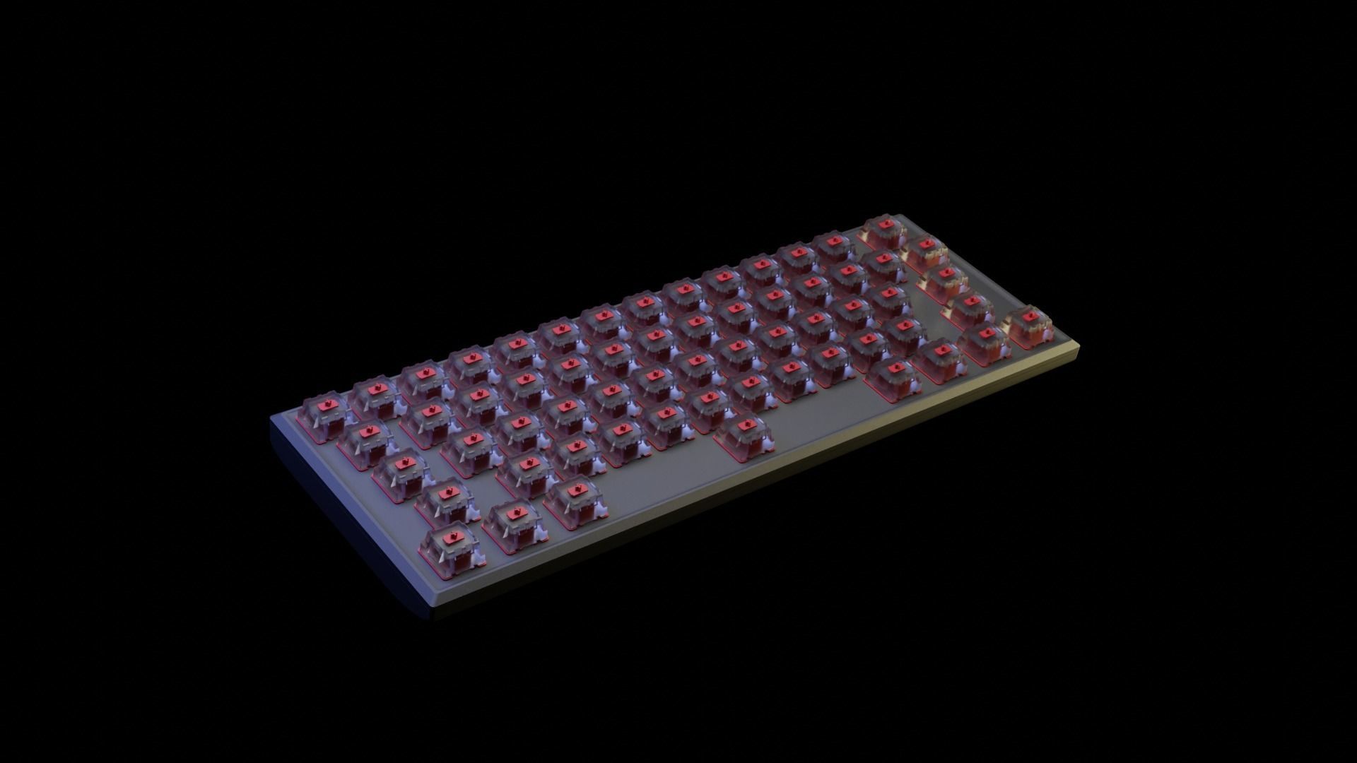 HyperX Alloy Origins 60 RGB Mechanical Gaming Keyboard Free 3D model_4