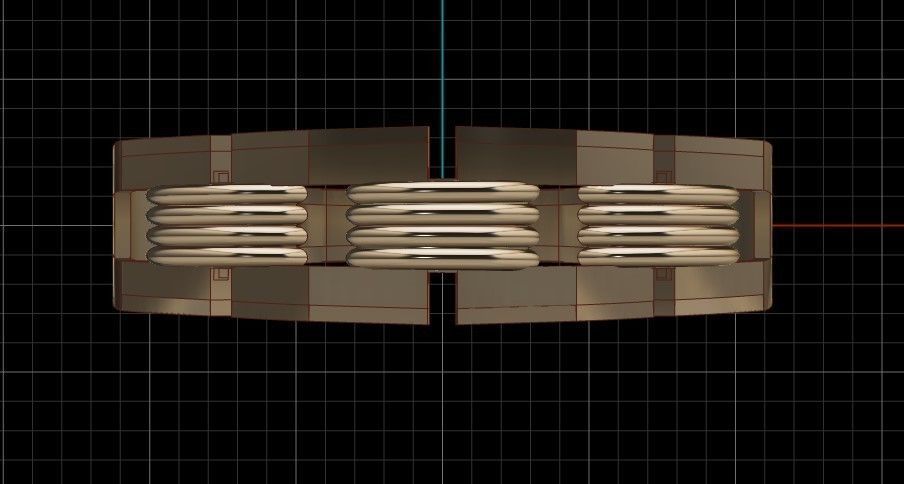 gold ring 3D print model_2