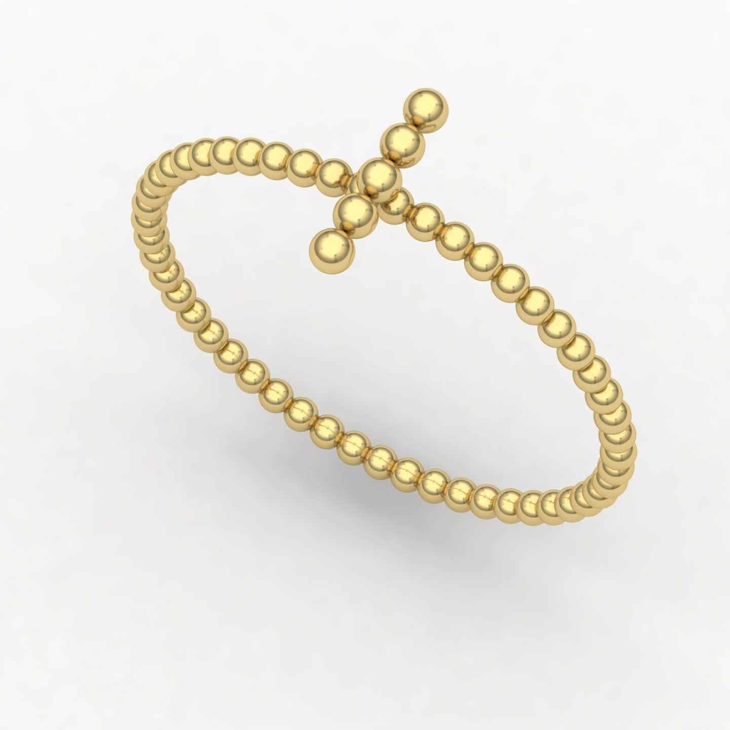 Beaded rings  3D print model_7